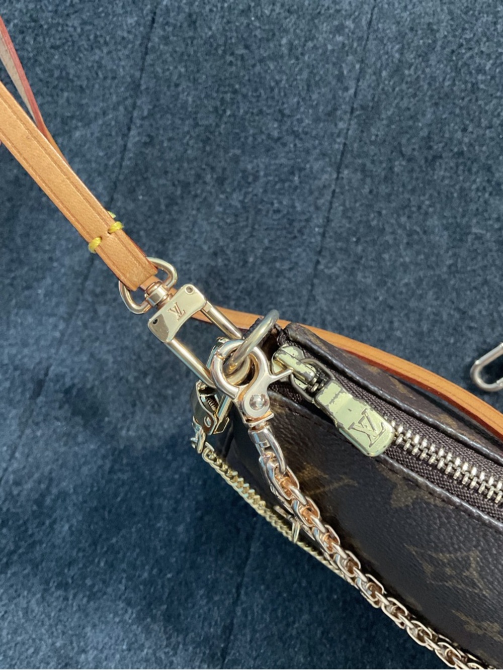 ✅ LV Pochette Accesories LOUIS VUITTON AUTHENTIC+BOX+DUSTBAG - Picture 11 of 12